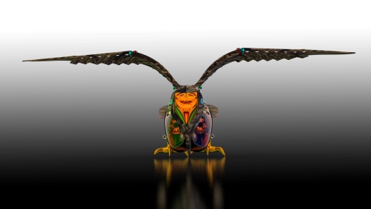 mechanical bird机械扑翼飞鸟机构3D图纸 Solidworks设计缩略图